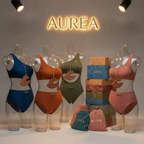 맞춤형 브랜딩 요소, 디자이너 라벨 및 독특한 포장을 특징으로 하는 심 어패럴의 프라이빗 라벨 수영복