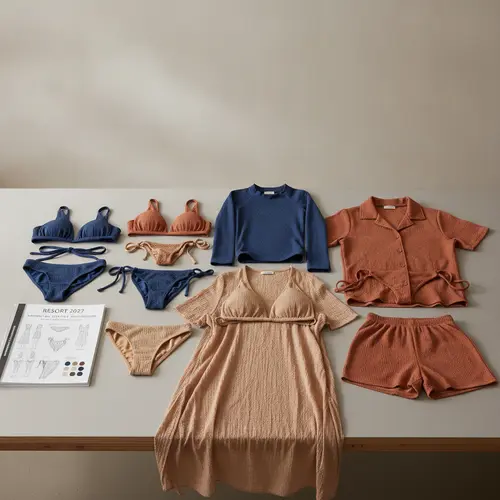 Cápsula de trajes de baño Resort 2027 de lotes pequeños y enfocada, lista para el desarrollo OEM/ODM
